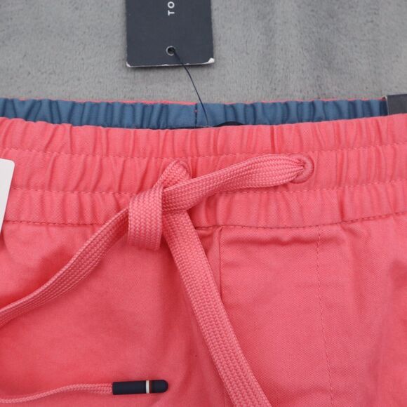 Tommy Hilfiger Pants Mens XS Pink Flat Front Straight Drawstring Pocket Casual - Picture 6 of 16
